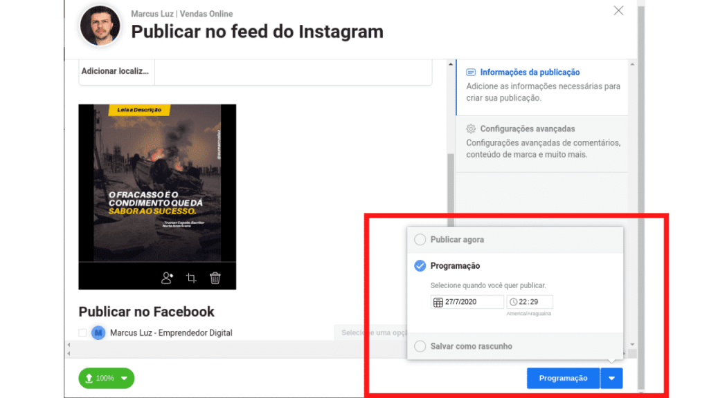 Como agendar posts no Instagram Gratuitamente